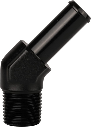 [PRF22907BLK] 45 Degree Barb Fitting 3/8" Pipe to 3/8" Hose Black