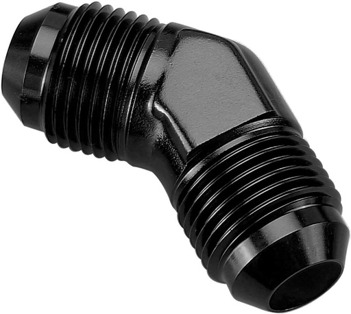 [PRF9454BLK] 45 Degree Flare Union -4 AN to -4 AN Black - 9454BLK