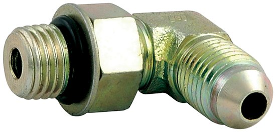 CLOSEOUT -Allstar Performance - Adapter Fitting -4 to 7/16-20 90 Degree 1pk - 50035-1