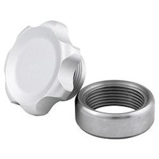 Allstar Performance - Filler Cap Silver with Weld-In Steel Bung Small - 36161