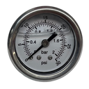 - 1.5'' Liquid Filled Fuel Pressure Gauge 0-30 psi
