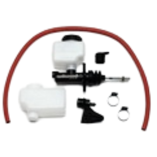 Master Cylinder Compact 1 in Bore 1.120 in Stroke Direct or Remote Reservoir Aluminum Black Paint Kit WIL260-10375
