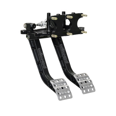 Pedal Assembly Tru-Bar Brake / Clutch 5.10 to 1 Ratio 11.020 in Long Reverse Swing Mount Aluminum Black Paint Each WIL340-15073