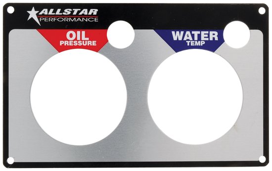 Allstar Performance - Repl 2 Gauge Panel OP/WT - 80125