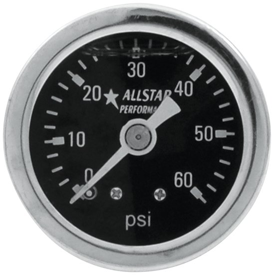 Allstar Performance - 1.5in Gauge 0-60 PSI Liquid Filled - 80204