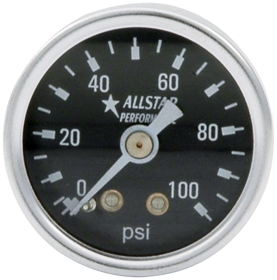 Allstar Performance - 1.5in Gauge 0-100 PSI Dry Type - 80216