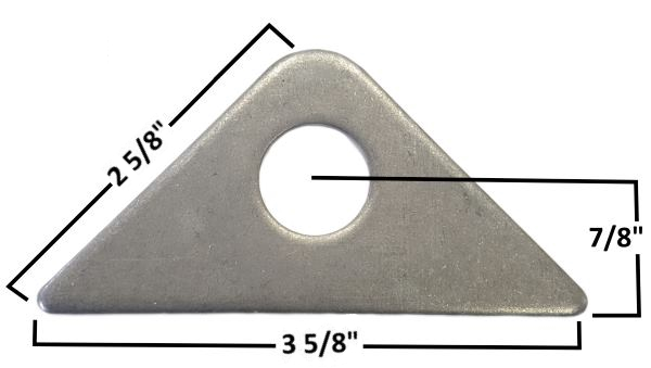 A&A Manufacturing - Large Motor Mount Gusset, 3/4″ Hole