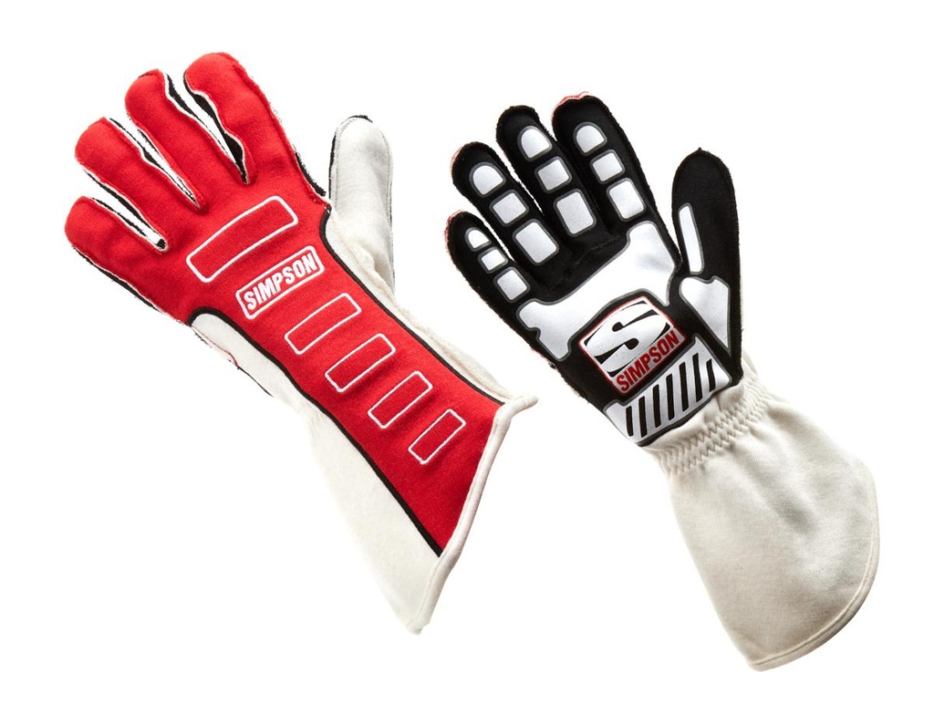 Simpson Race Products  - Competitor Glove Large Red Outer Seam - 21300LR-O