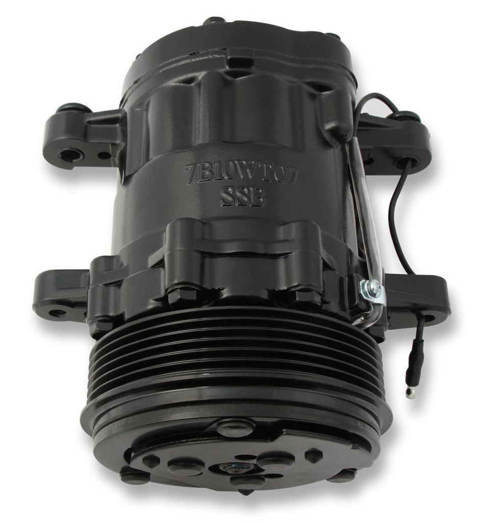 Holley - AC Compressor Sanden SD7 R 134A Black - 199-104