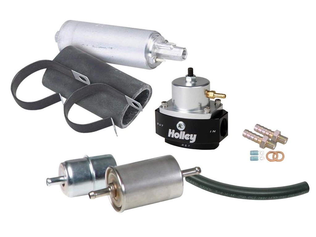 Holley - EFI Fuel System Kit with Super Stock Hose - 526-4