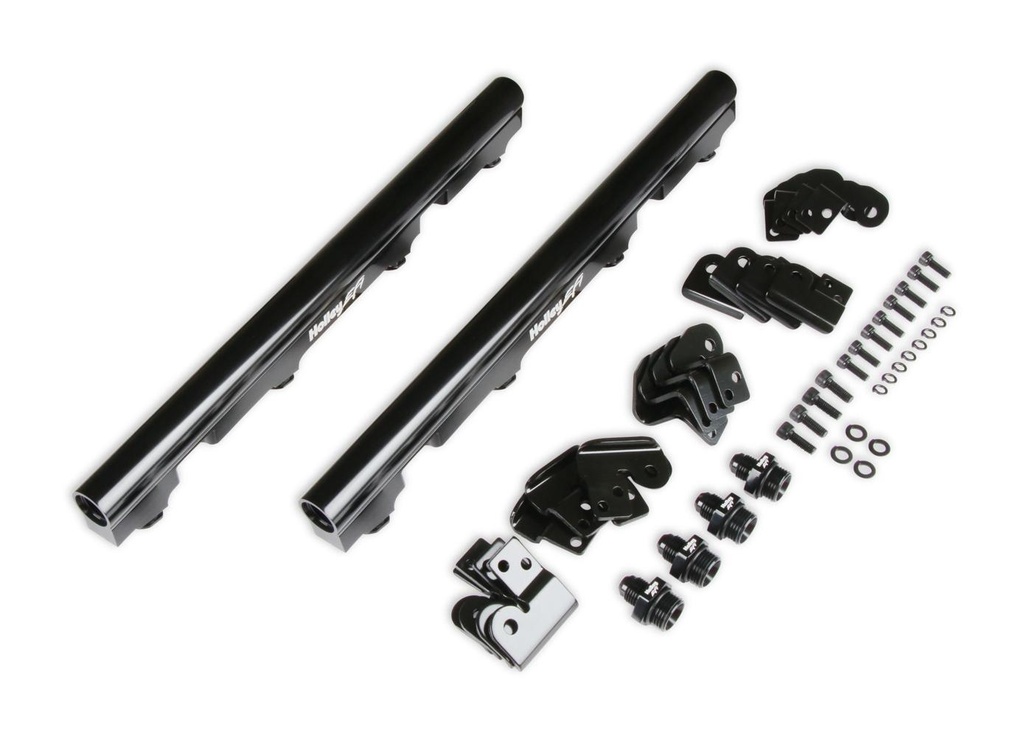Holley - Billet Fuel Rail Kit GM LS Trucks with OE Intakes - 534-244