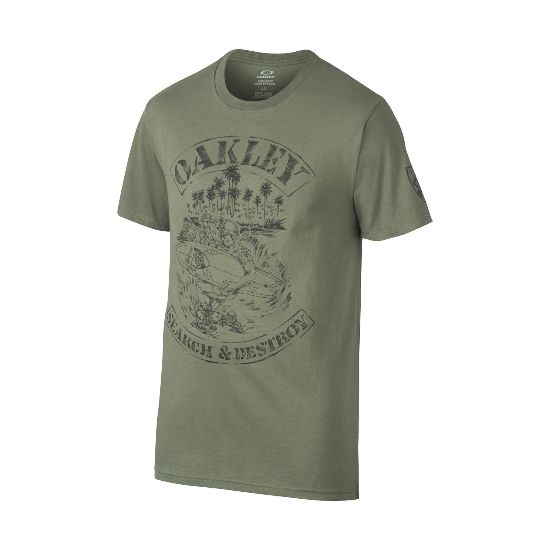 CLOSEOUT -Oakley Search and Destroy Tee, Worn Olive Small - 455154-79B-S