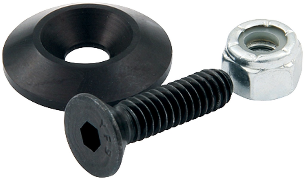 Allstar Performance - Countersunk Bolts #10 w/1in Washer Black 10pk - 18631