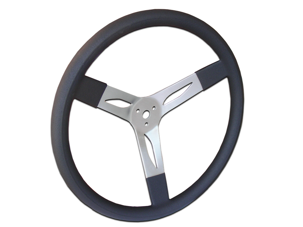 17" Aluminum Black Steering Wheel - 270-8655