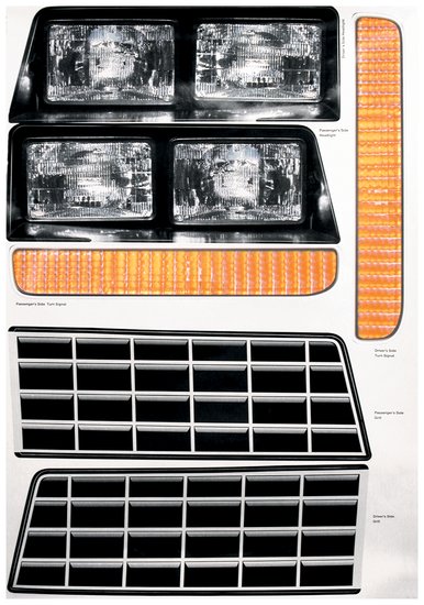 Allstar Performance - M/C SS Nose Decal Kit Stock Grille 1983-88 - 23014