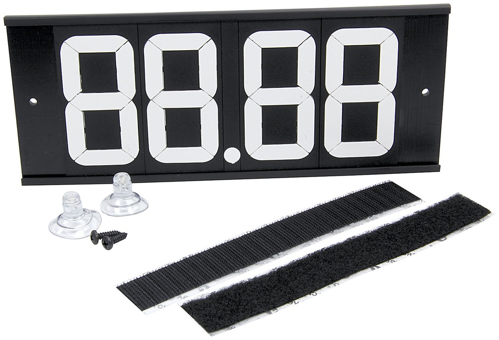 Allstar Performance - Dial-In Board 4 Digit w/ Suction Cups and Velcro - 23293