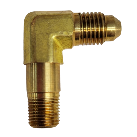 Steel Fitting, 1/8" NPT to -4 AN Tall 90 Degree - 40278