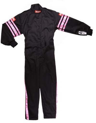 [RQP1950892] Black Suit Single Layer Kids Small Pink Trim