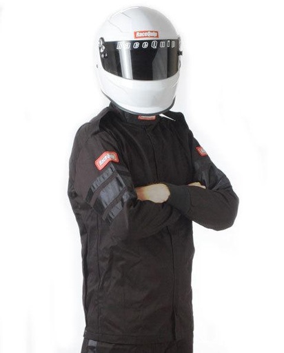 [RQP111004] RaceQuip  - Black Jacket Single Layer Med Tall