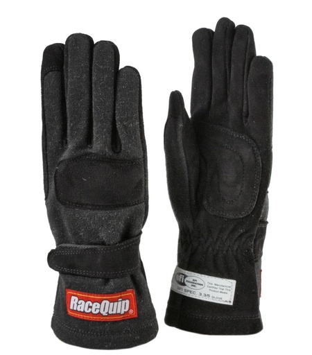 [RQP3550093] RaceQuip  - Glove Double Layer Child Medium Black SFI 5 Youth - RQP3550093
