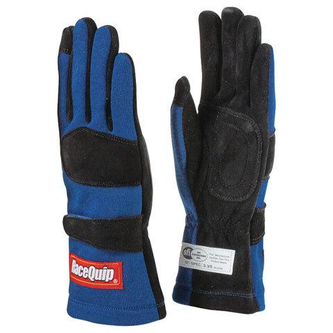 [RQP355023] RaceQuip  - Gloves Double Layer Medium Blue SFI