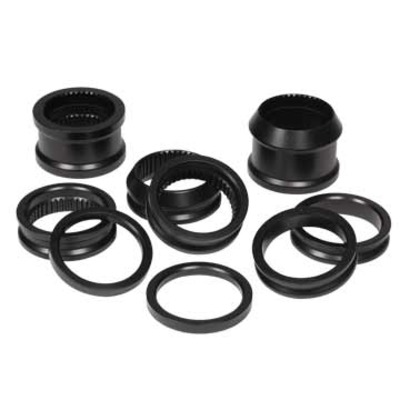 [DMISRC-2590B] CLOSEOUT -Axle Spacer Kit 0.375 / 0.750 / 1.000 / 2.000 in Straight 1.250 / 2.000 / 2.500 in Tapered / Splined Aluminum Black Anodized DMI Sprint Axle Set of 10