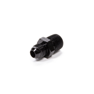 [FRG481666-BL] CLOSEOUT -Fitting Straight 6 AN Male to 3/8 in NPT Male Aluminum Black