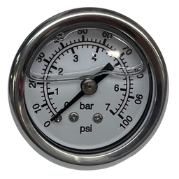 [PFSFP-1100W] 1.5" Fuel Pressure Gauge 0-100 psi
