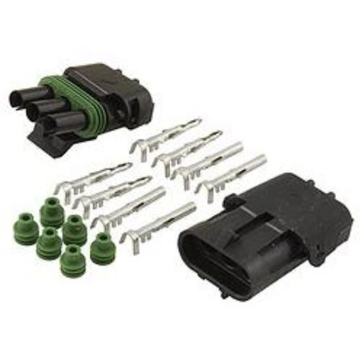 [ALL76267] 3-Wire Weather Pack Connector Kit - 76267