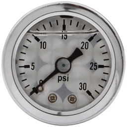 [ALL80222] 1.5in Gauge 0-30 PSI Turned Face Liq Filled - 80222