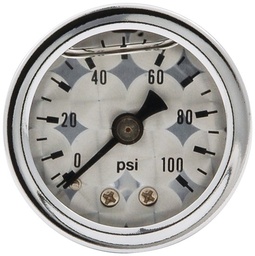 [ALL80226] 1.5in Gauge 0-100 PSI Turned Face Liq Filled - 80226