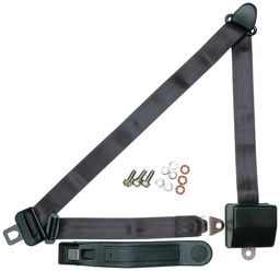 [ALL98117] Seat Belt Retractable 3pt Charcoal - 98117