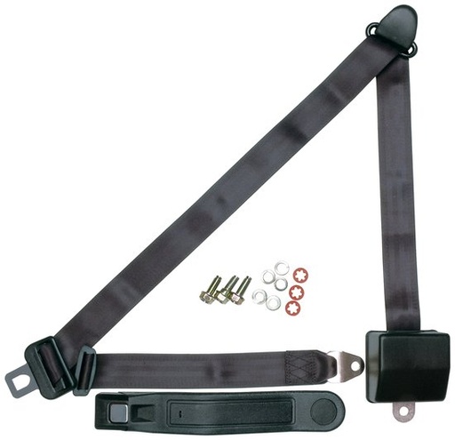 [ALL98117] Allstar Performance - Seat Belt Retractable 3pt Charcoal - 98117