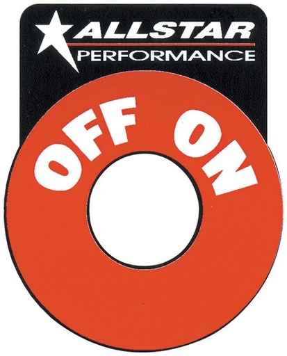 [ALL99045] Allstar Performance - Repl On/Off Batt Disc Decal - 99045