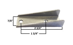 [AAMAA-085-A] Channel Tab, 3″ Long, (2) 1/4″ Holes