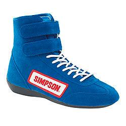 [SIM28100BL] Simpson Race Products  - High Top Shoes 10 Blue - 28100BL