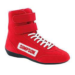 [SIM28850RD] Simpson High Top Shoes 8.5 Red - 28850R