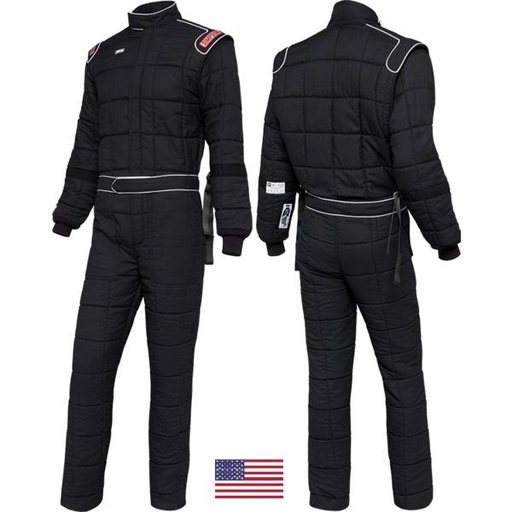 [SIM4802231] Simpson Race Products  - Suit Black Medium Drag SFI 20 - 4802231