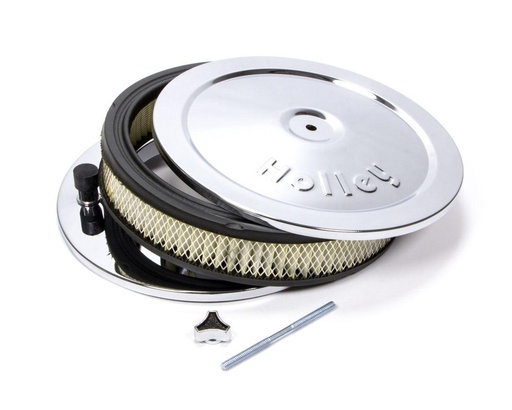 [HLY120-145] Holley - Chrome 10in Air Cleaner Assembly - 120-145