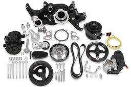 [HLY20-185BK] Holley - LS Mid Mount Complete Engine Accessory System - 20-185BK