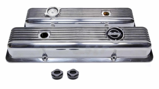 [HLY241-137] Holley - SBC Muscle Series Valve Covers   pair - 241-137
