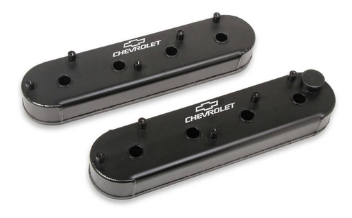 [HLY241-294] Holley - LS Billet Rail Fab. Alm Valve Covers  with Oil Cap - 241-294