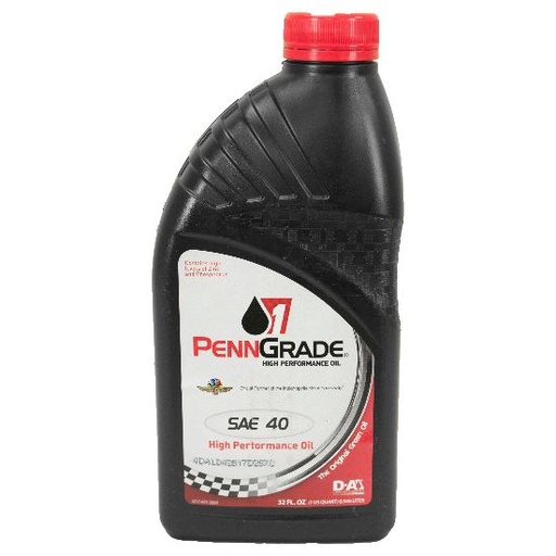 [POC71406] PennGrade 1 SAE 40 Monograde High Performance Oil, 1 Qt - 71406