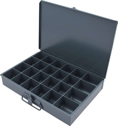[ALL14366] Metal Storage Case 24 Comp 9.5x13.5x2 - 14366