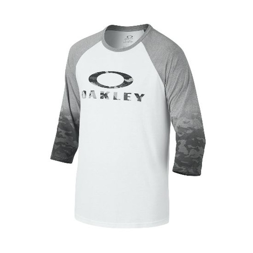 [OAK452230-100-S] Oakley Kicker Raglan Shirt, White Small - 452230-100-S