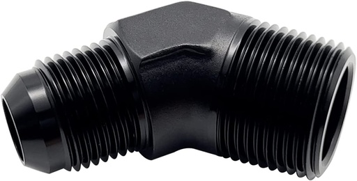 [PRF2024BLK] -10 to 1/2" 45 Degree Male Elbow Black - 2024BLK