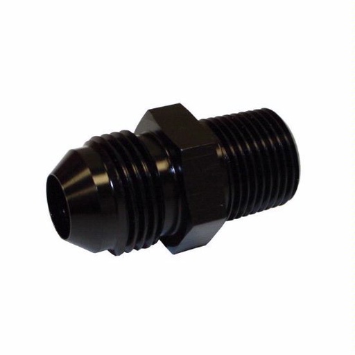 [PRF2015BLK] Straight AN Flare to Pipe -16 to 3/4" Black - 2015BLK