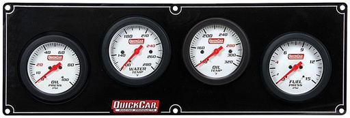 [QCR61-7021] Quickcar 4 Gauge Extreme Panel OP WT OT FP - 61-7021