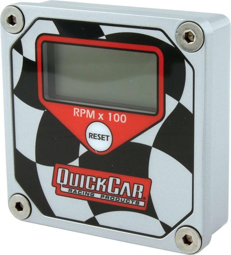 [QCR611-099] Quickcar LCD Tachometer Checkered Flag Face - 611-099