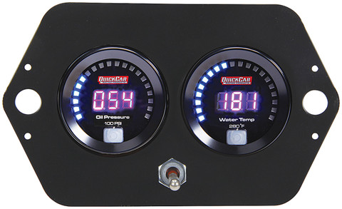 [QRP67-2005] Gauge Panel Assembly, Competition, Oil Pressure / Water Temperature - 67-2005